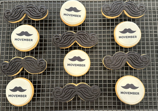 Movember cookies 12 pack