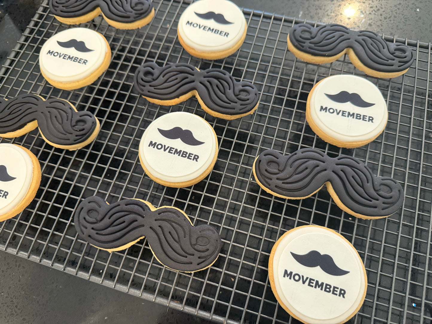 Movember cookies 12 pack