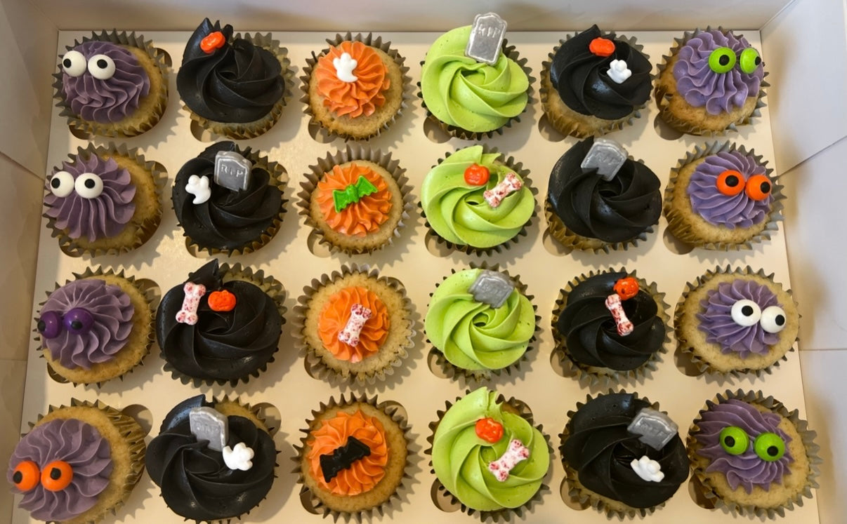 Spooky mini cupcakes x24