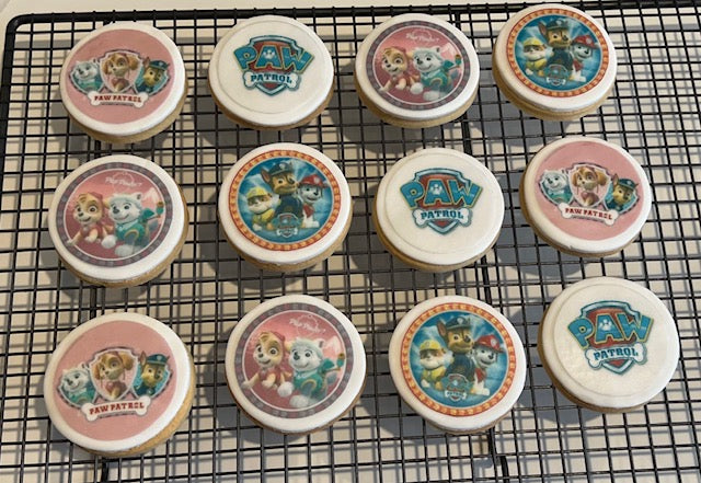 Themed topper sugar cookies